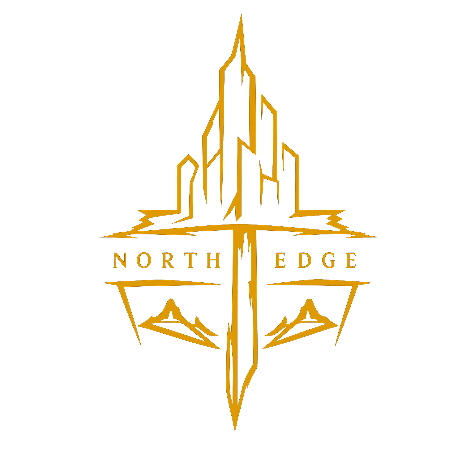 The image features a logo with the words "North Edge" in gold text, set against a white background. The logo is centered a...